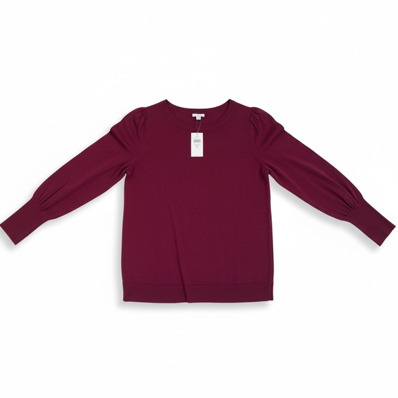 J. Jill Rich Cranberry Long Sleeve Top - Picture 5 of 10